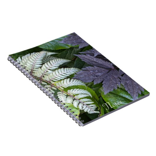 Japans gekleurde fern en olievlek notitieboek (Rechterzijde)
