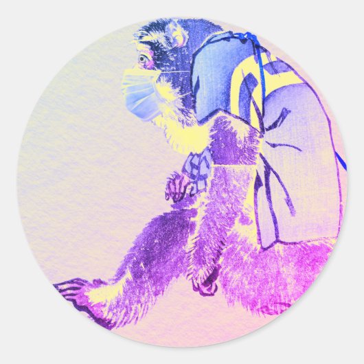 JAPANS GELD MET FACE MASK CUSTOM Sticker (Voorkant)