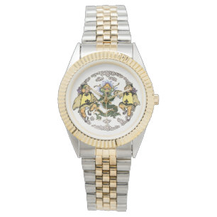 Japans geluk, draak, spelen met kinderen  horloge