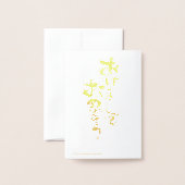 Japans Gelukkig Nieuwjaar - golden Folie Kaarten (Met envelop)