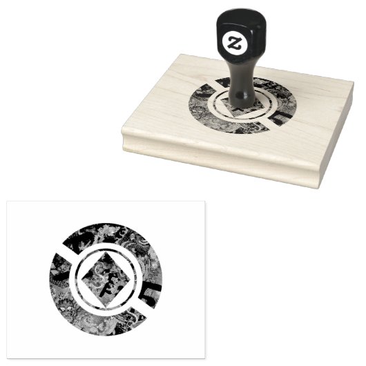 Japans GeoDesign Rubberstempel (Gestempeld)
