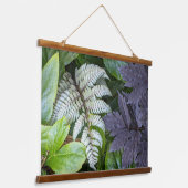 Japans geschilderd fern en zwarte cohosh Floral Hangend Wandkleed (Gebogen)