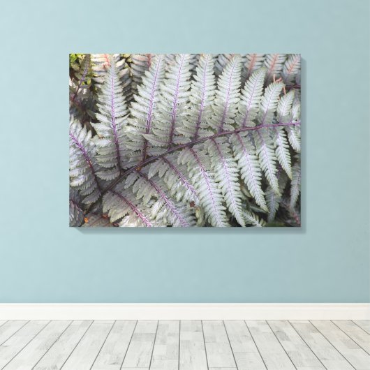 Japans geschilderde Fern Floral Canvas Afdruk (Insitu (Houten vloer))