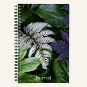 Japans geschilderde Fern Floral Notitieboek (Voorkant)