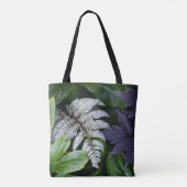 Japans geschilderde Fern Floral Tote Bag (Achterkant)