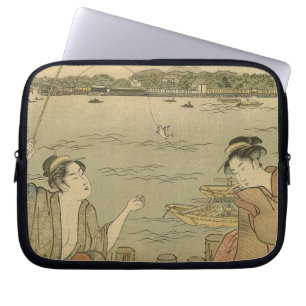 Japans Gevist Woodblock Fishermen Laptop Sleeve