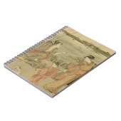 Japans Gevist Woodblock Fishermen Notitieboek (Linkerzijde)