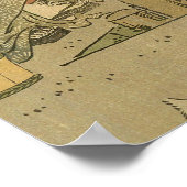 Japans Gevist Woodblock Fishermen Poster (Hoek)