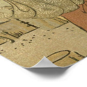 Japans Gevist Woodblock Fishermen Poster (Hoek)