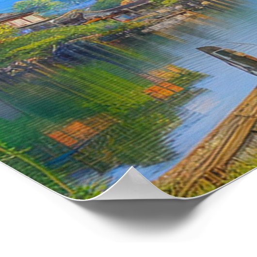 Japans Geviste dorp Poster (Hoek)