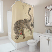  Japans gevlekte luipaardrol Douchegordijn (In situ)