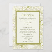 Japans gevouwen fan bruiloft uitnodiging (Voorkant)