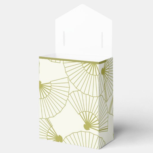 Japans gevouwen ventilatordoos bedankdoosjes (Geopend)