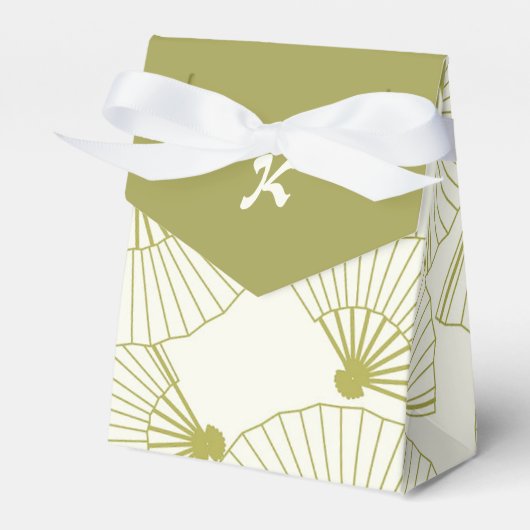 Japans gevouwen ventilatordoos bedankdoosjes (Voorkant Zijde)