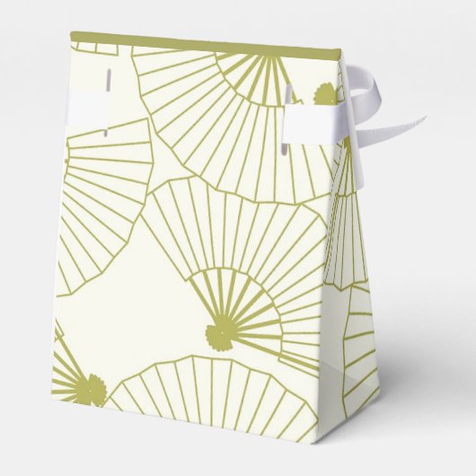 Japans gevouwen ventilatordoos bedankdoosjes (Achterkant)