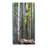 Japans Giant Bamboo Forest, Sagano, Kyoto, Japan Etiket (Voorkant)