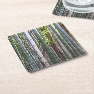 Japans Giant Bamboo Forest, Sagano, Kyoto, Japan Kartonnen Onderzetters