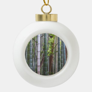 Japans Giant Bamboo Forest, Sagano, Kyoto, Japan Keramische Bal Ornament