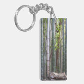 Japans Giant Bamboo Forest, Sagano, Kyoto, Japan Sleutelhanger (Voorkant Links)