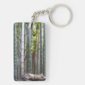 Japans Giant Bamboo Forest, Sagano, Kyoto, Japan Sleutelhanger (achterkant)