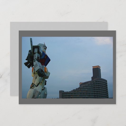 Japans Giant Robot-beeld Briefkaart (Voorkant / Achterkant)