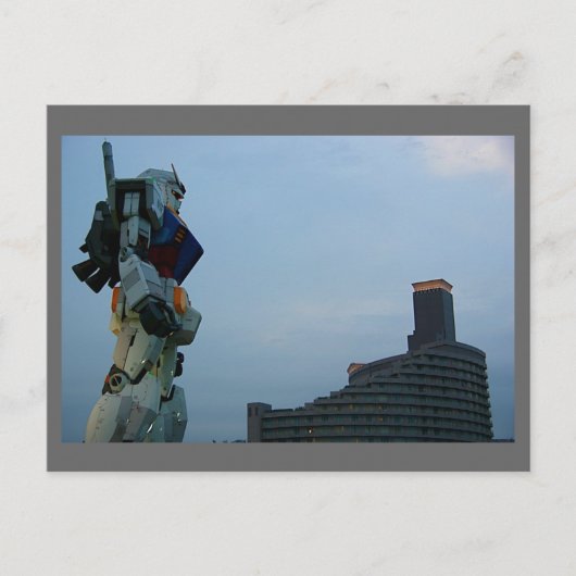 Japans Giant Robot-beeld Briefkaart (Voorkant)