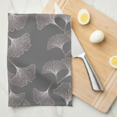 Japans Ginkgo-bladpatroon Theedoek (Quarter Fold)