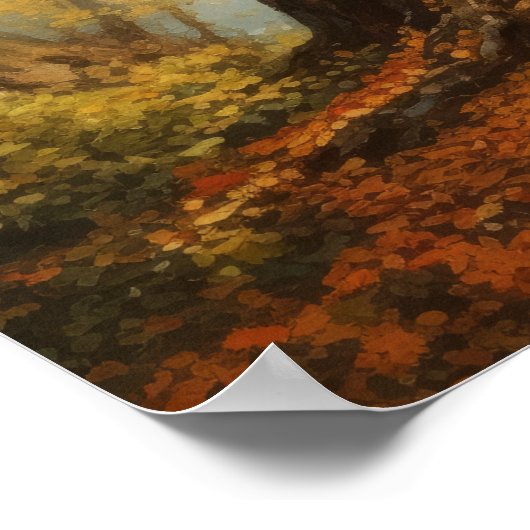 Japans Ginkgo Tree Art Print Poster (Hoek)