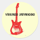  japans gitaar Sticker (Voorkant)