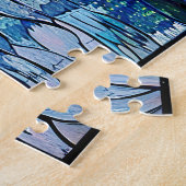 Japans Glas in lood kunstpuzzel Legpuzzel (Zijkant)