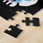 Japans goed plukkertje met regenboog legpuzzel (Zijkant)