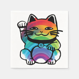 Japans goed plukkertje met regenboog servet