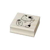 Japans goedkoopkat, Maneki Neko - Monogram Rubberstempel (Stempel)