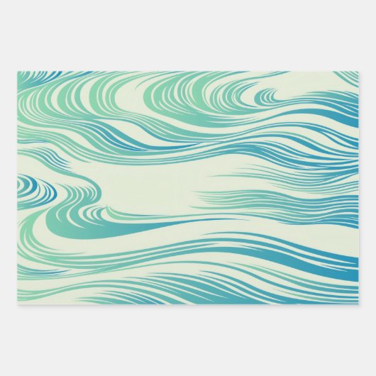 japans golfontwerp inpakpapier vel (Voorkant 2)