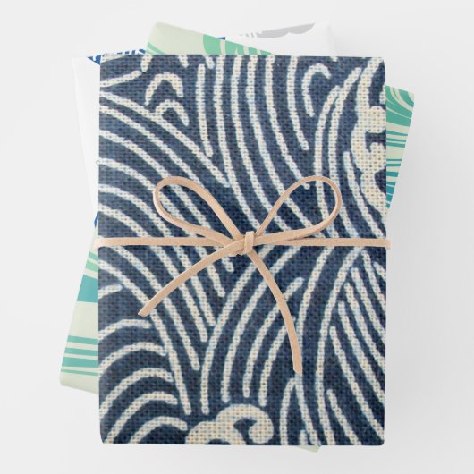 japans golfontwerp inpakpapier vel (In situ)