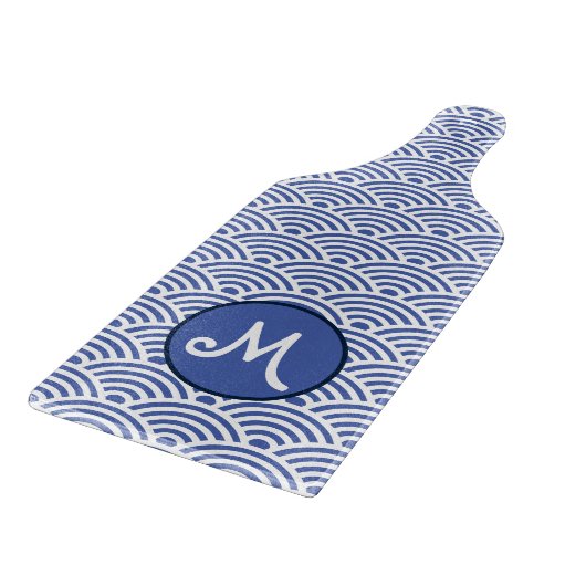 Japans golfpatroon en monogram snijplank (Hoek)