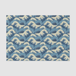 Japans golfpatroon tissuepapier