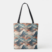 Japans golfpatroon tote bag (Achterkant)
