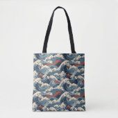 Japans golfpatroon tote bag (Voorkant)