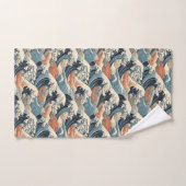 Japans golfslagpatroon  bad handdoek (Handdoek)