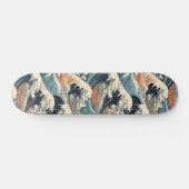 Japans golfslagpatroon  persoonlijk skateboard (Horizontaal)