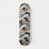 Japans golfslagpatroon  persoonlijk skateboard (Voorkant)