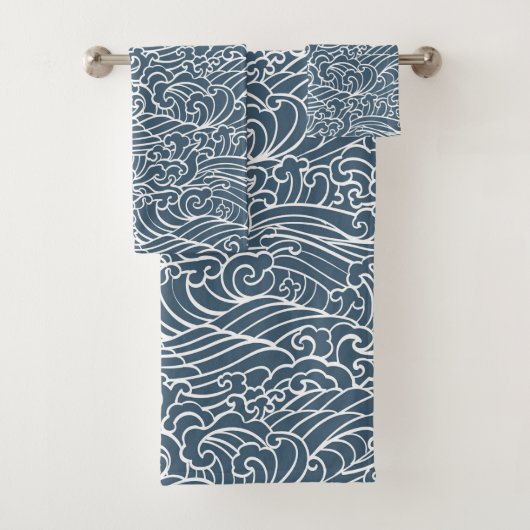 Japans golfstijlpatroon bad handdoek (Insitu)