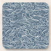 Japans golfstijlpatroon bier onderzetter (Voorkant)