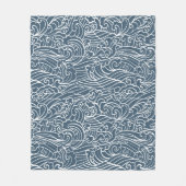 Japans golfstijlpatroon fleece deken (Voorkant)