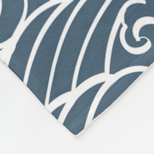 Japans golfstijlpatroon fleece deken (Hoek)