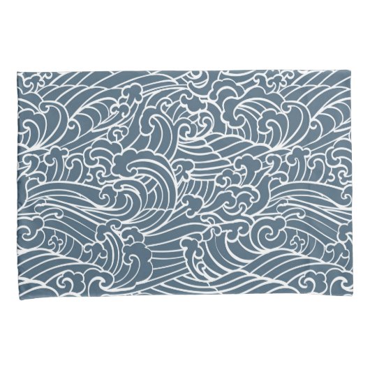 Japans golfstijlpatroon kussensloop (Voorkant-Rechts)