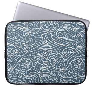 Japans golfstijlpatroon laptop sleeve