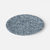 Japans golfstijlpatroon papieren bordje (Gekanteld)