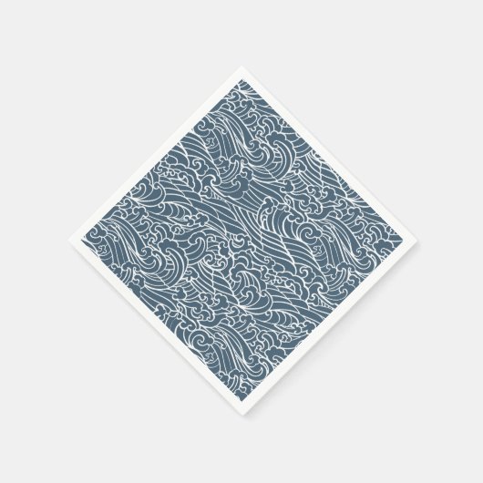 Japans golfstijlpatroon servet (Hoek)